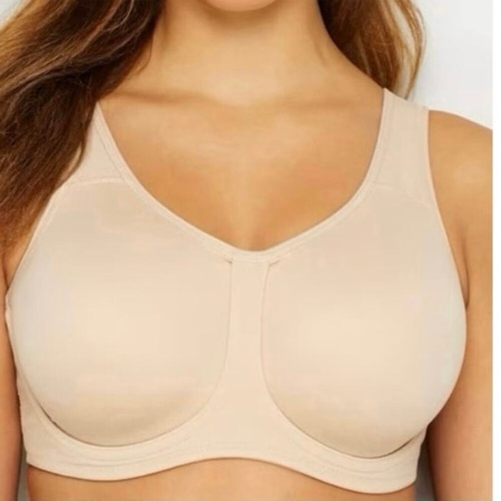 Wacoal Size 36D Simone Underwire Sports Bra Sand Beige Tan 855170